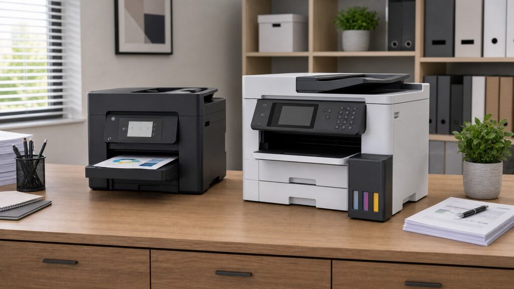 Epson WorkForce Pro WF-4830 vs Canon MAXIFY GX7021 business comparison image