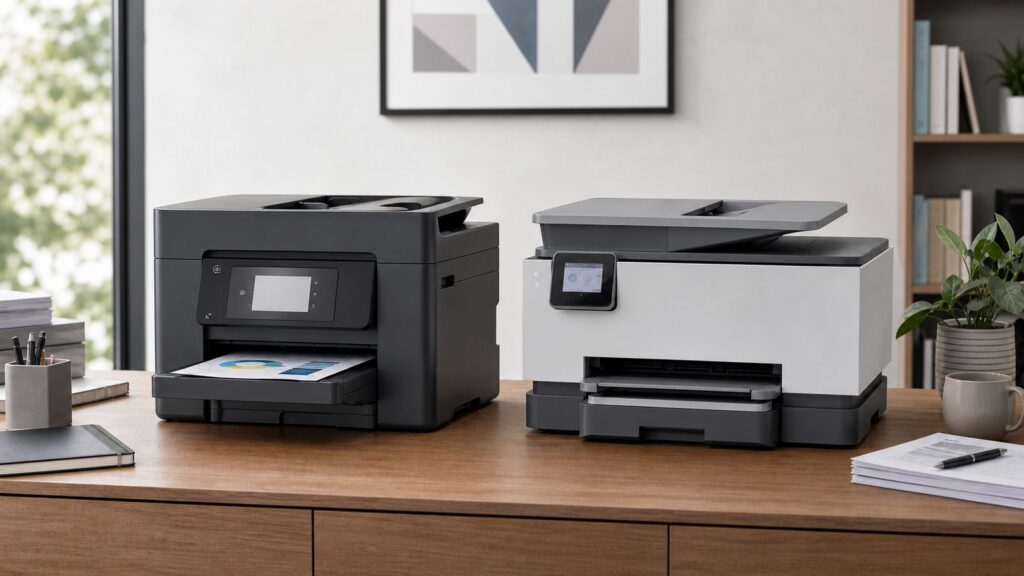 Epson WorkForce Pro WF-4830 vs HP OfficeJet Pro 9135e business comparison image