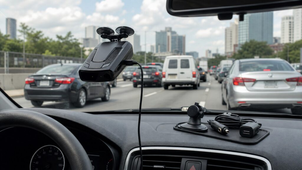escort radar detectors shopping setup for fleet and commuter vehicles with practical vehicle-focused details