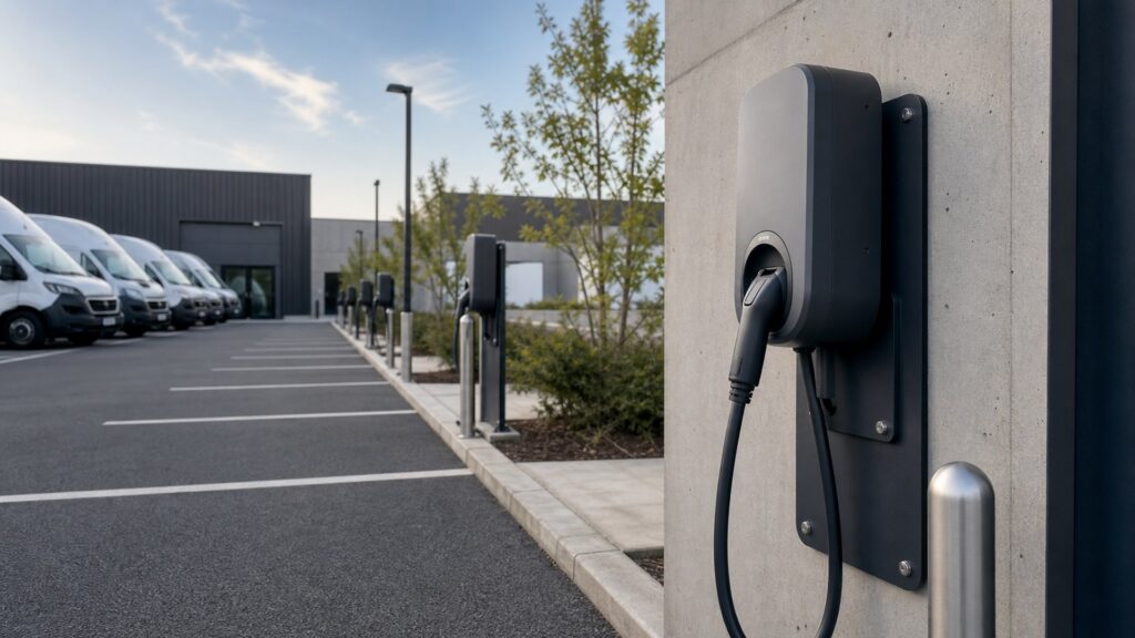 ev charger mounts shopping setup for public and fleet charging with practical vehicle-focused details