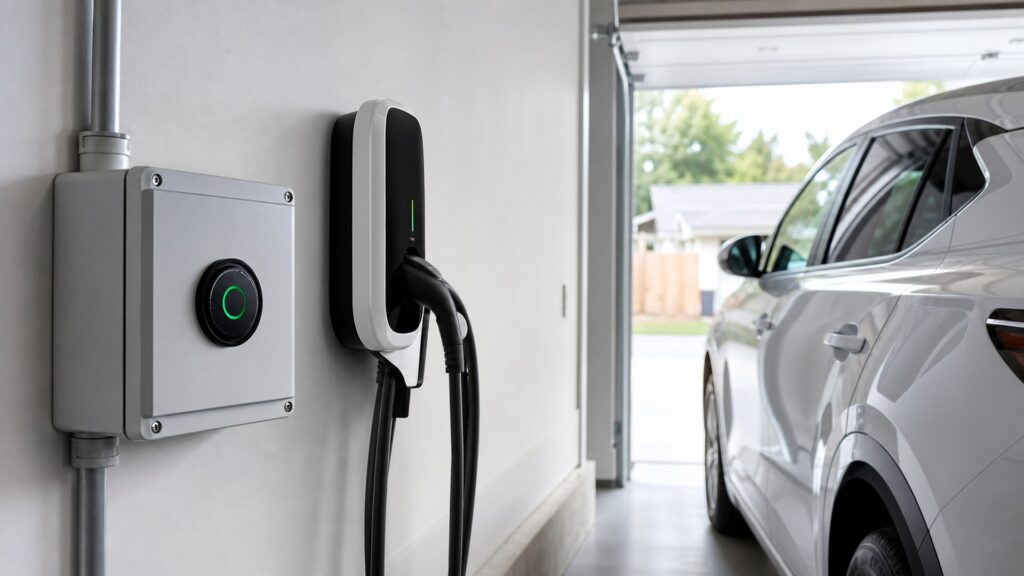 ev charging timers shopping setup for home charging setup with practical vehicle-focused details