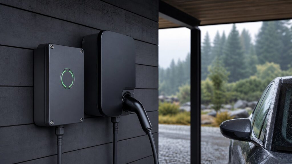 ev charging timers shopping setup for outdoor charging installations with practical vehicle-focused details
