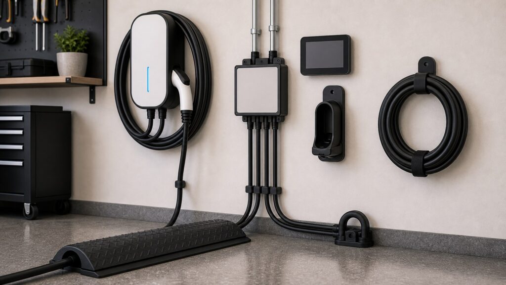 ev power management shopping setup for charging cable management with practical vehicle-focused details
