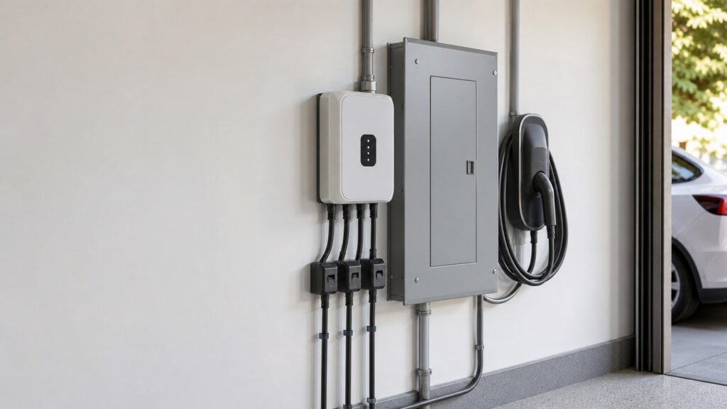 ev power monitors shopping setup for home charging setup with practical vehicle-focused details