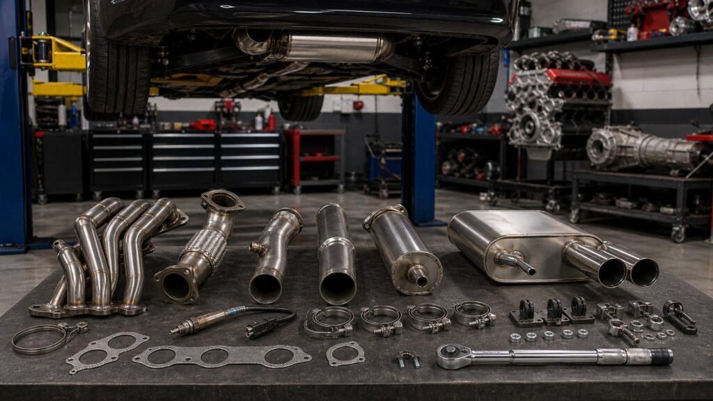 exhaust systems shopping setup for engine and drivetrain goals with practical vehicle-focused details