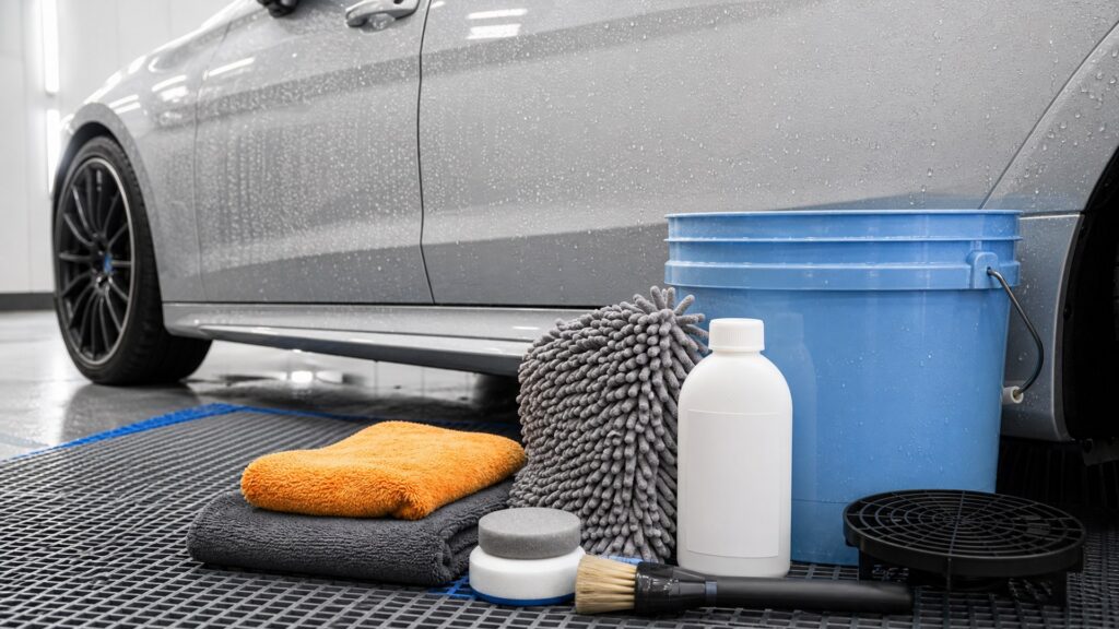 exterior detailing kits shopping setup for ceramic protection planning with practical vehicle-focused details