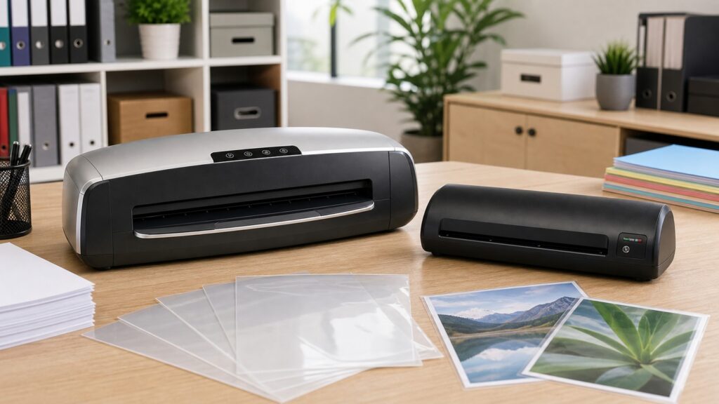 Fellowes Saturn 3i 125 vs Scotch Thermal Laminator TL902 business comparison image