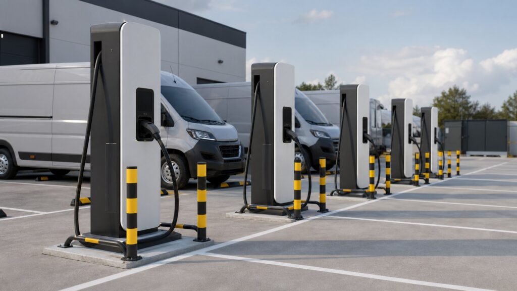 fleet ev chargers shopping setup for public and fleet charging with practical vehicle-focused details