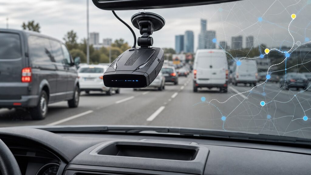 gps radar detectors shopping setup for fleet and commuter vehicles with practical vehicle-focused details