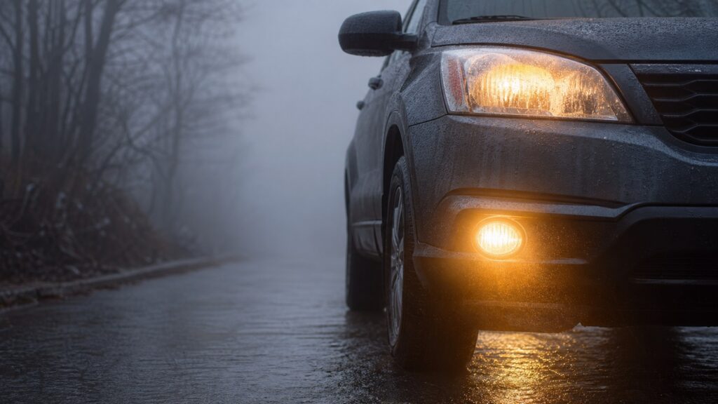 halogen fog lights shopping setup for weather and road conditions with practical vehicle-focused details