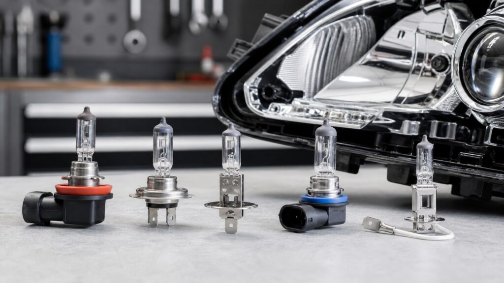 halogen headlight bulbs shopping setup for overall selection with practical vehicle-focused details