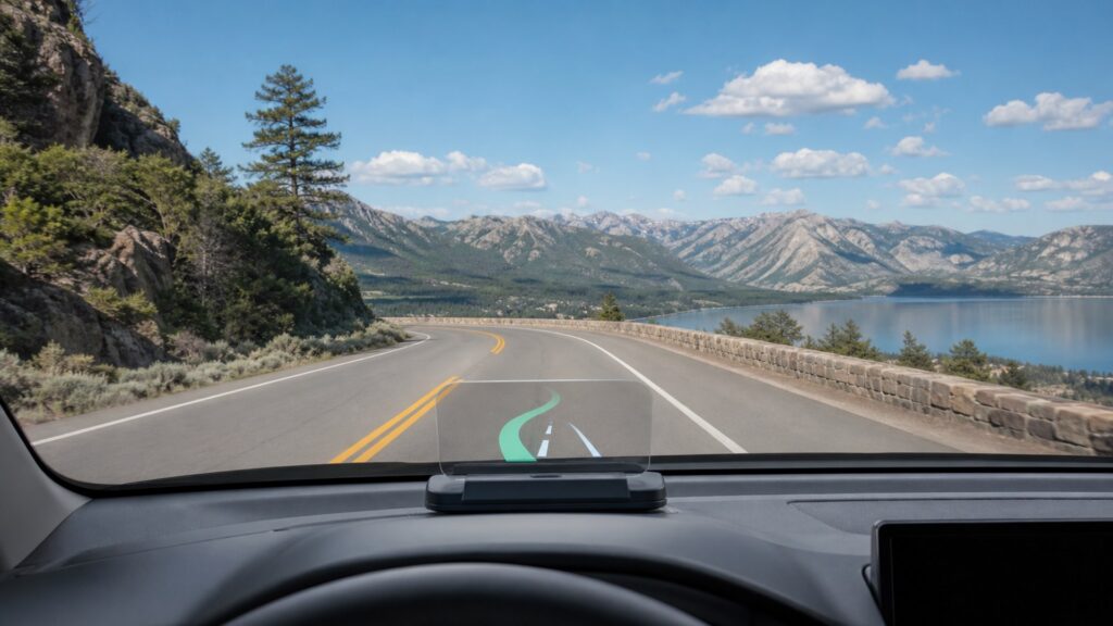 heads-up displays shopping setup for road trip technology needs with practical vehicle-focused details