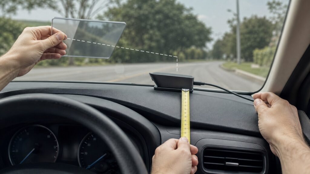 heads-up displays shopping setup for vehicle compatibility checks with practical vehicle-focused details