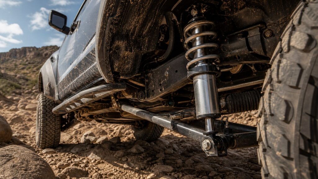 heavy duty shock absorbers shopping setup for off-road suspension durability needs with practical vehicle-focused details