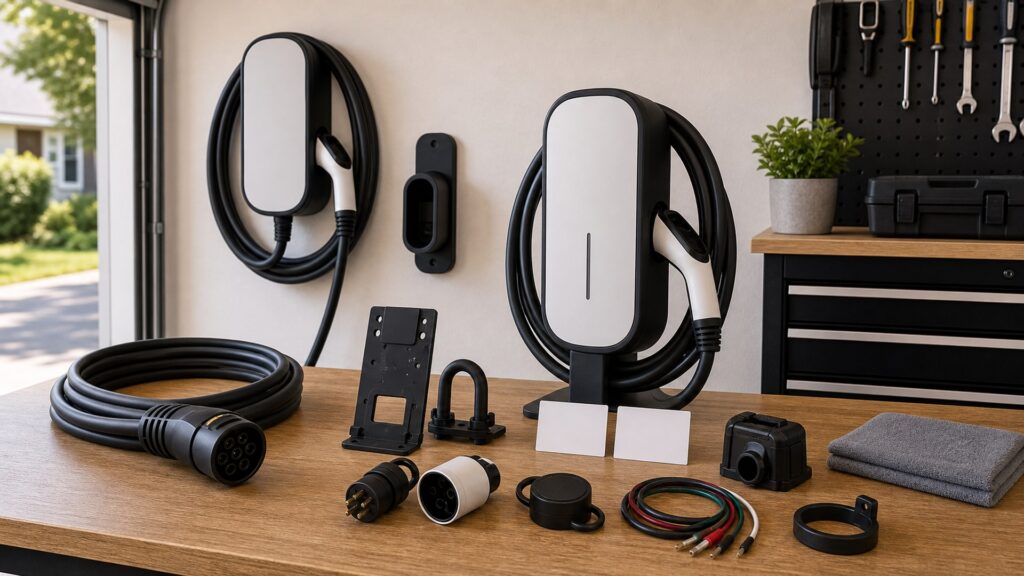 home ev chargers shopping setup for overall selection with practical vehicle-focused details