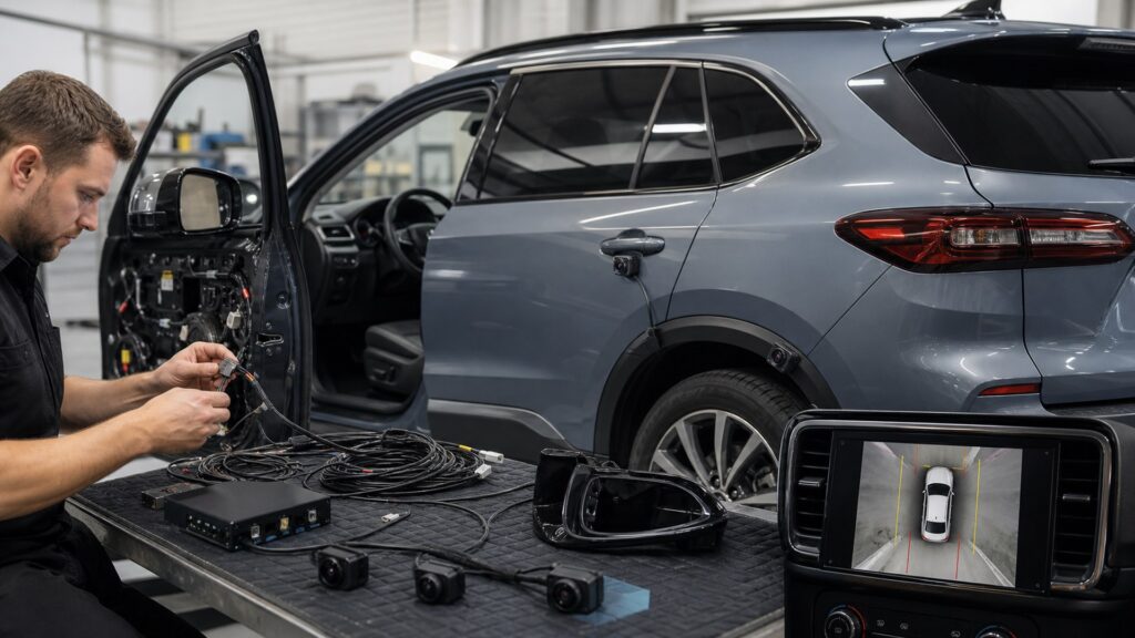 360 degree camera systems shopping setup for wiring and mounting planning with practical vehicle-focused details