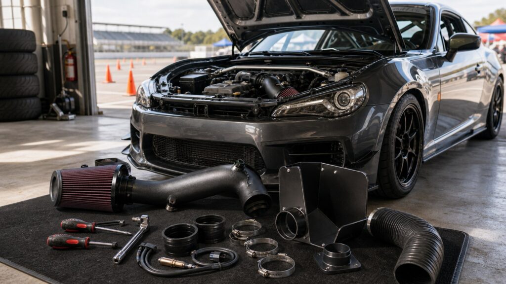 air intake systems shopping setup for track and autocross builds with practical vehicle-focused details