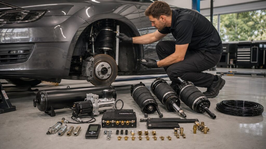 air suspension kits shopping setup for suspension upgrades compatibility checks with practical vehicle-focused details