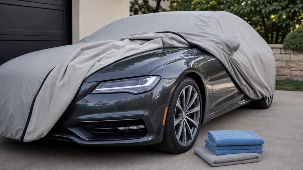 all-weather car covers shopping setup for paint and body protection with practical vehicle-focused details