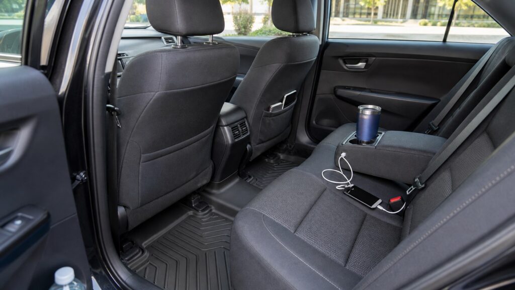 all-weather floor mats shopping setup for ride-share and commuter cars with practical vehicle-focused details