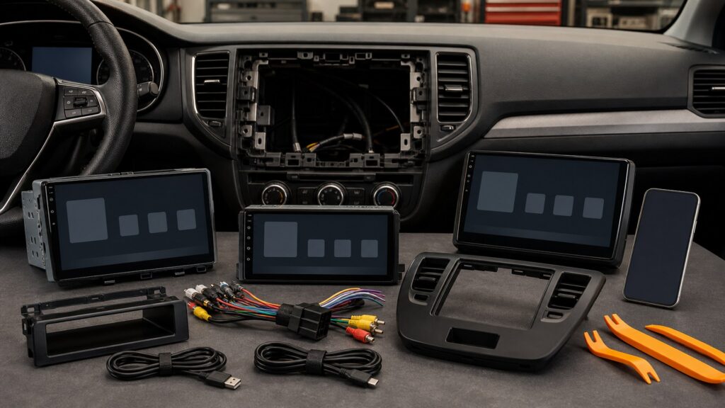 android auto head units shopping setup for in-dash upgrade planning with practical vehicle-focused details