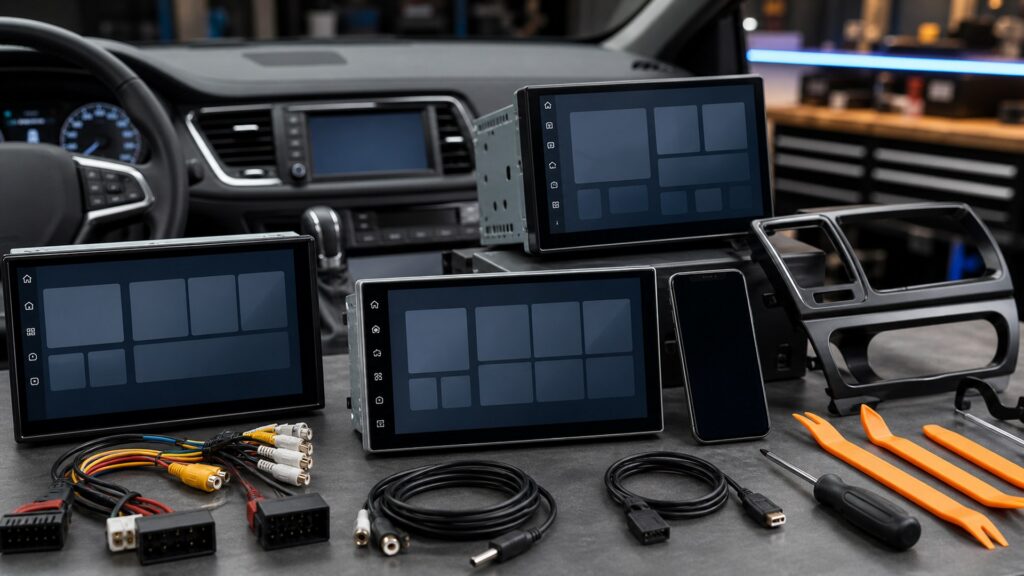 apple carplay head units shopping setup for screen, sensor, and app integration with practical vehicle-focused details