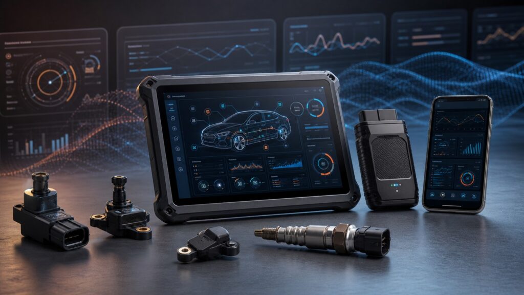 bidirectional scan tools shopping setup for screen, sensor, and app integration with practical vehicle-focused details