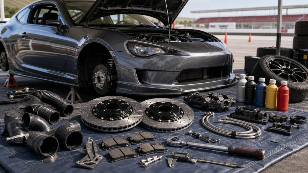 brake upgrades shopping setup for track and autocross builds with practical vehicle-focused details