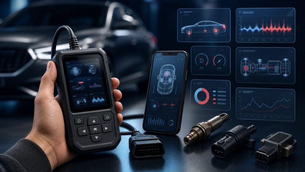 car code readers shopping setup for screen, sensor, and app integration with practical vehicle-focused details