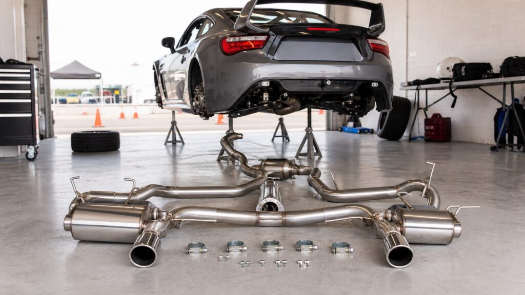 cat-back exhaust systems shopping setup for track and autocross builds with practical vehicle-focused details