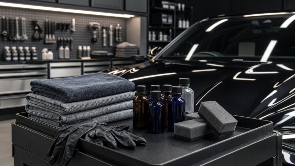 ceramic coatings shopping setup for professional detailer workflows with practical vehicle-focused details
