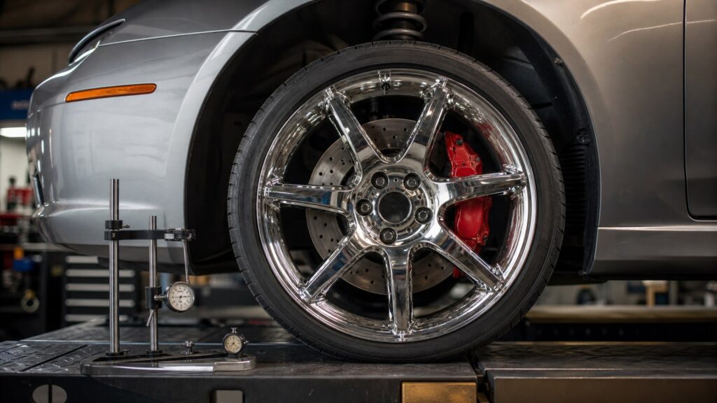 chrome wheels shopping setup for wheel size and clearance checks with practical vehicle-focused details