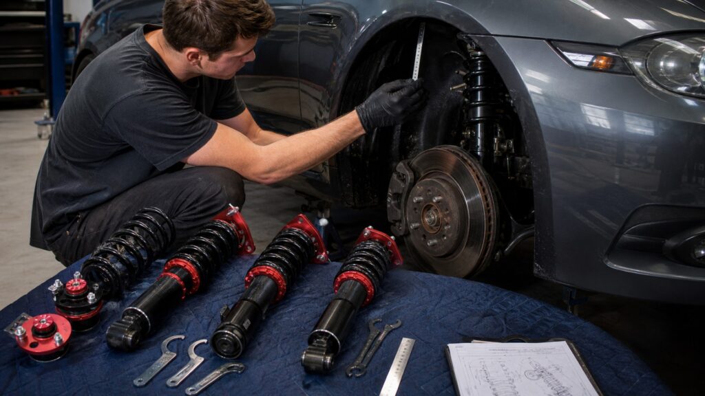 coilover suspension kits shopping setup for suspension upgrades compatibility checks with practical vehicle-focused details