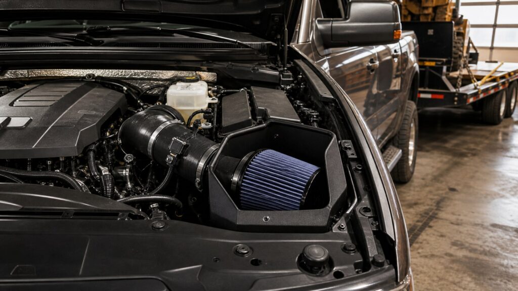 cold air intakes shopping setup for towing and load performance with practical vehicle-focused details