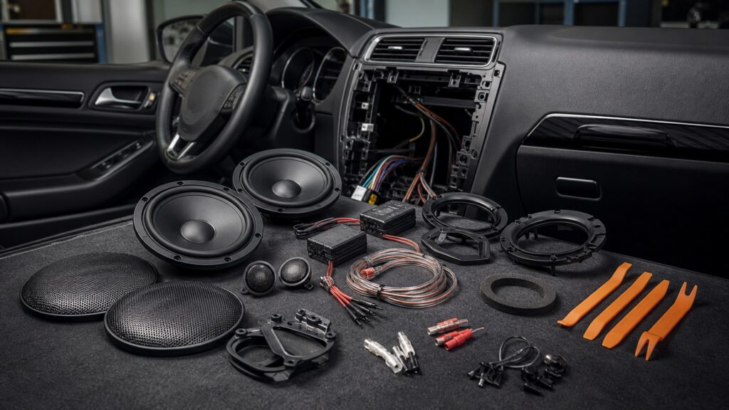 component speaker systems shopping setup for in-dash upgrade planning with practical vehicle-focused details