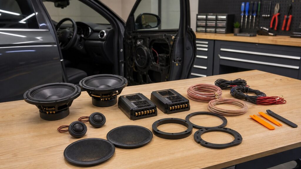 component speaker systems shopping setup for installation and wiring requirements with practical vehicle-focused details