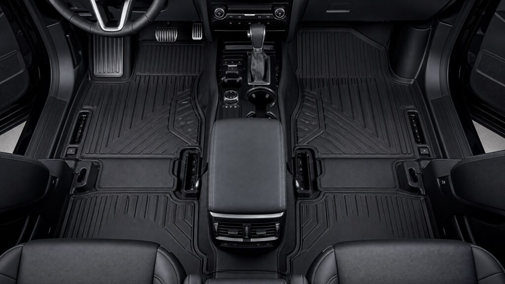 custom fit floor mats shopping setup for seat, dash, and console layouts with practical vehicle-focused details