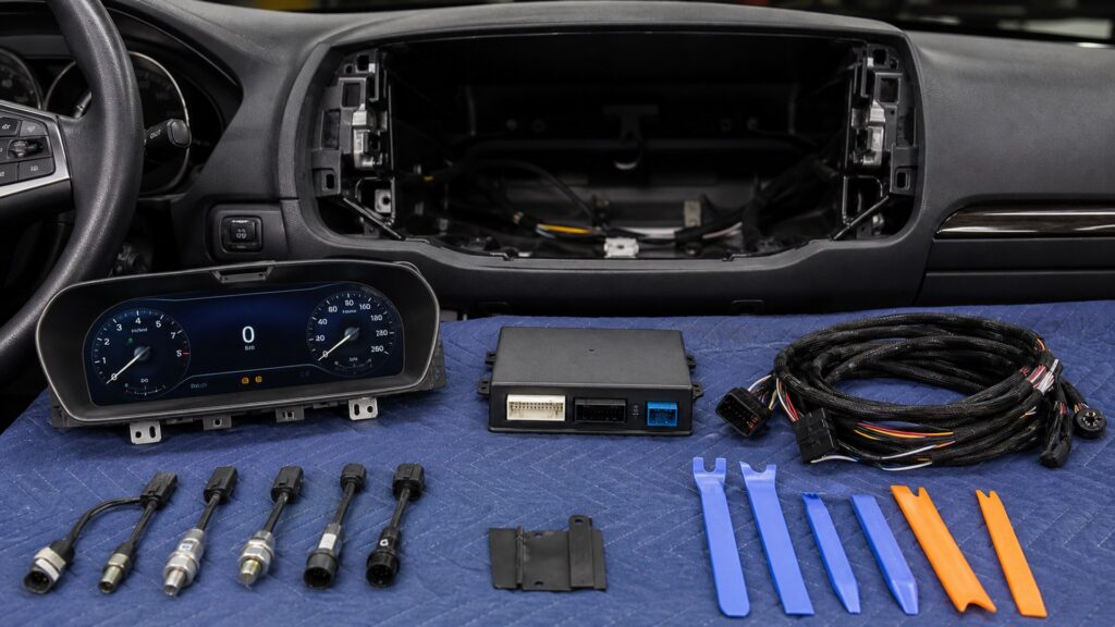 digital dash displays shopping setup for in-dash upgrade planning with practical vehicle-focused details