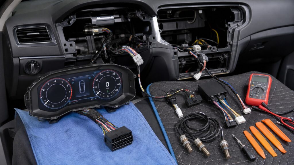 digital dash displays shopping setup for installation and wiring requirements with practical vehicle-focused details