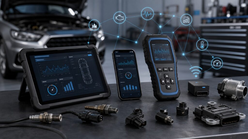 diy diagnostic tools shopping setup for screen, sensor, and app integration with practical vehicle-focused details