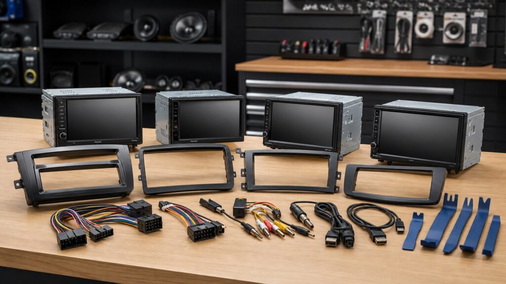 double din head units shopping setup for car stereo head units feature comparisons with practical vehicle-focused details