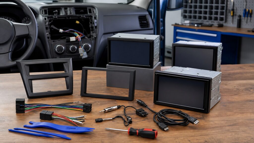 double din head units shopping setup for installation and wiring requirements with practical vehicle-focused details