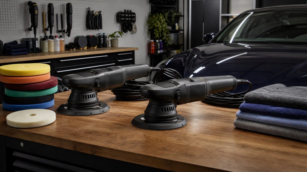 dual action polishers shopping setup for garage detailing setups with practical vehicle-focused details