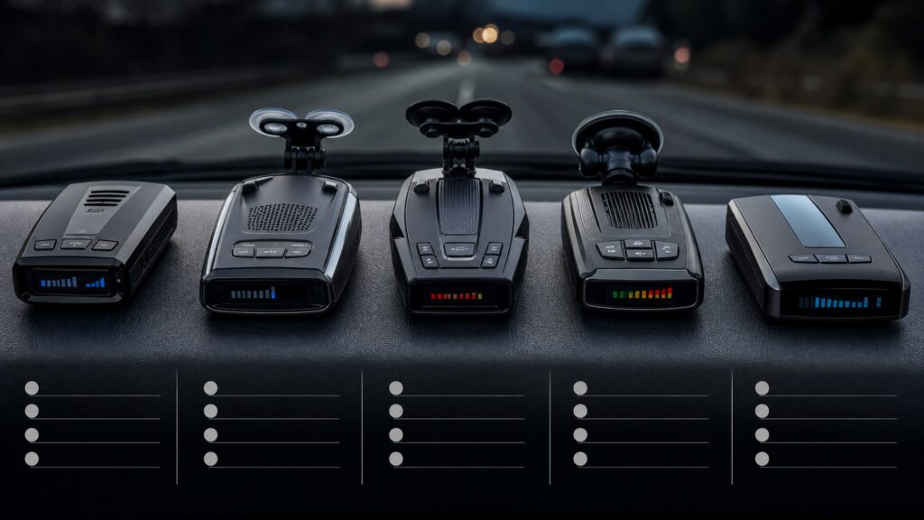 escort radar detectors shopping setup for radar detectors feature comparisons with practical vehicle-focused details