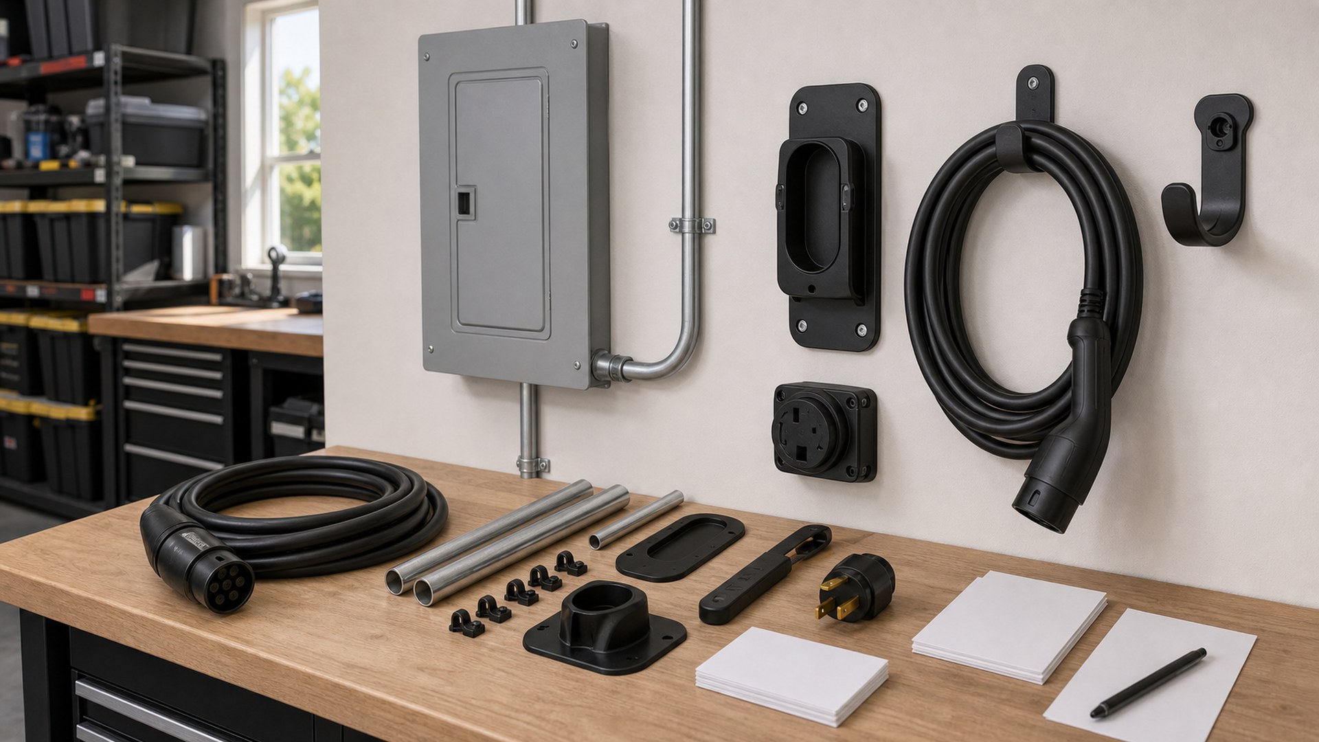How to Choose EV Charging Accessories for Garage Electrical Planning