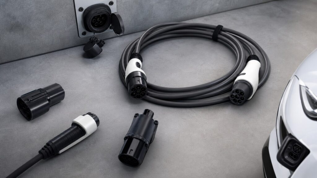 ev charging cables shopping setup for adapter and connector compatibility with practical vehicle-focused details