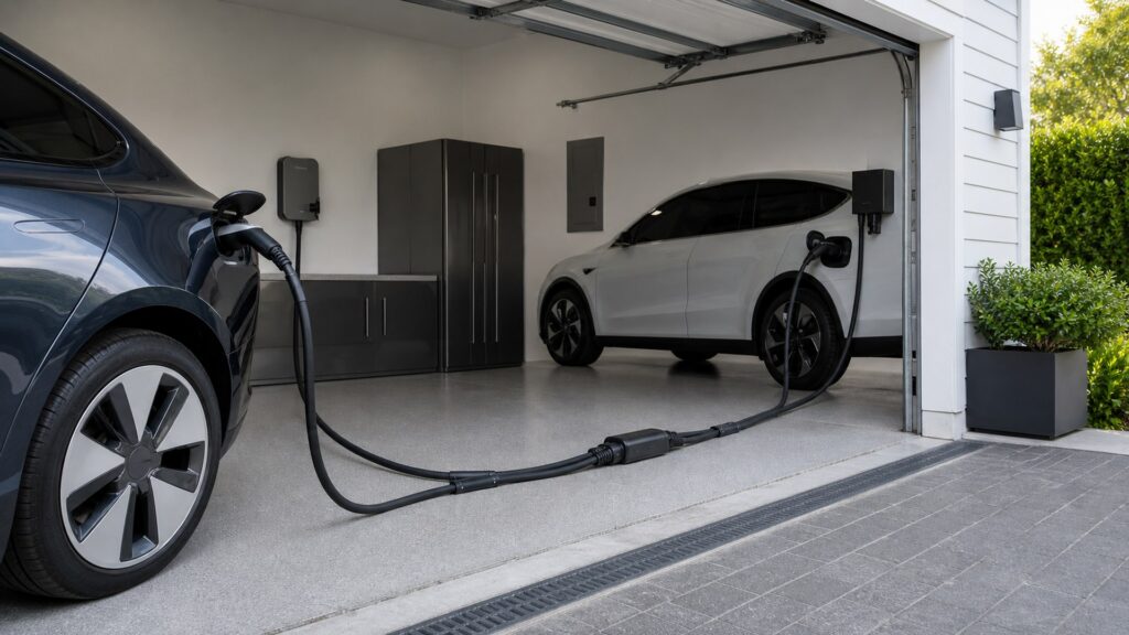ev charging extension cables shopping setup for multi-ev households with practical vehicle-focused details