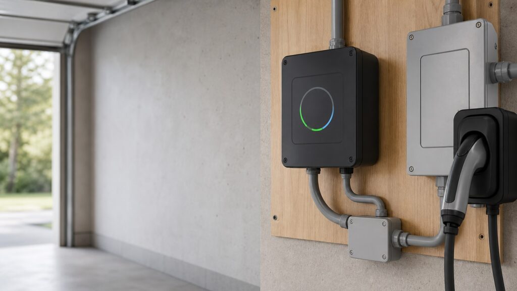 ev charging timers shopping setup for garage electrical planning with practical vehicle-focused details