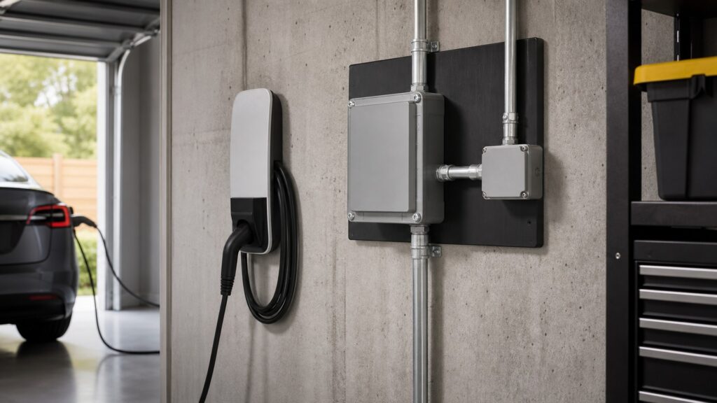 ev ground fault devices shopping setup for garage electrical planning with practical vehicle-focused details