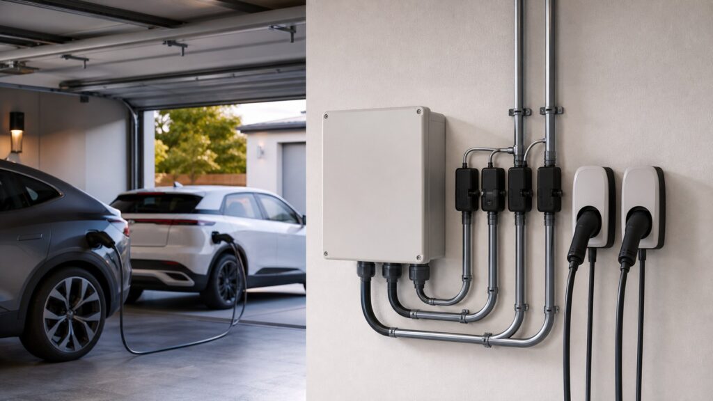 ev load balancing devices shopping setup for multi-ev households with practical vehicle-focused details
